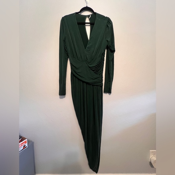 YFB Chic Forest Green Long Sleeve Dress - Picture 3 of 7